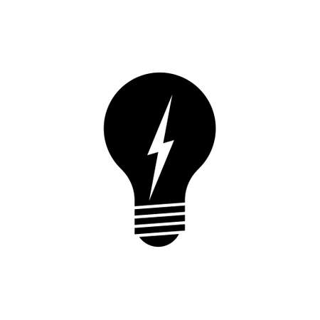 Electricity, Electric bulb iconのイラスト素材