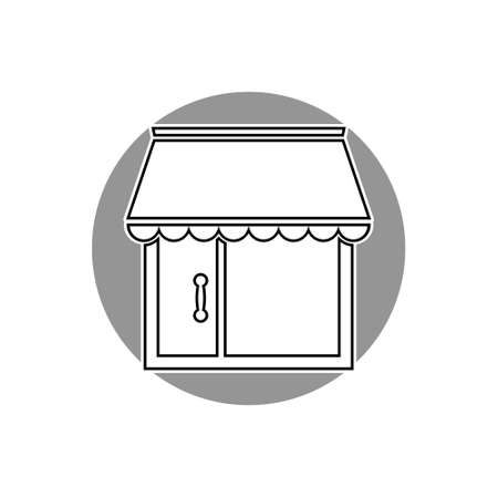 Store icon isolated on white background. Shop signのイラスト素材