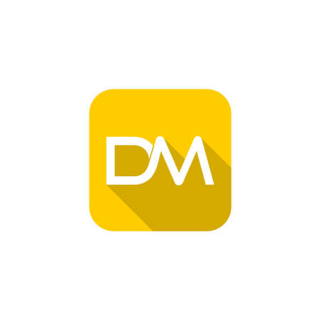 Initial DM Letter Logo With Creative Modern Business Typographyのイラスト素材