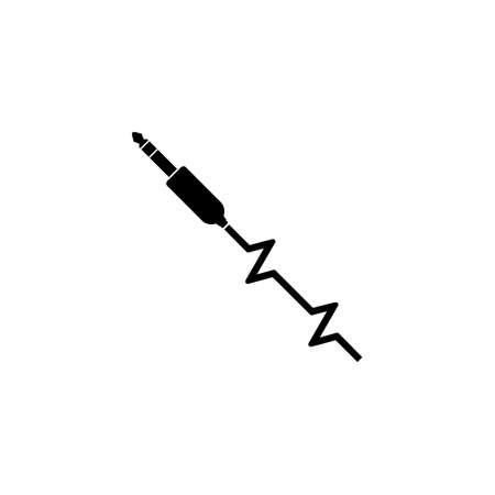 Audio jack icon isolated on white backgroundのイラスト素材