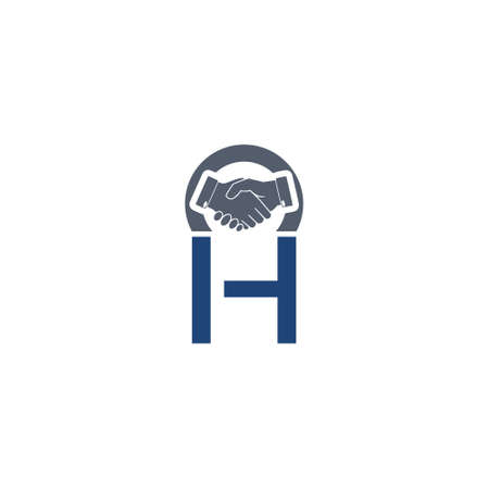 Initial Letter H With Creative Modern Businessのイラスト素材