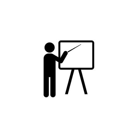 Teacher Icon Isolated on White Backgroundのイラスト素材