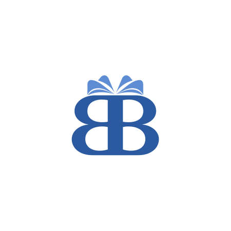 Blue BB B B Letter Logo Designのイラスト素材