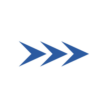 Right arrow icon isolated on white background