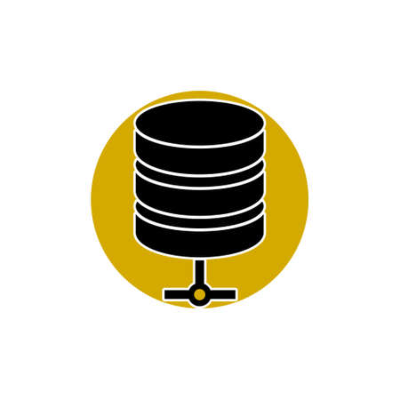 Server icon isolated on white backgroundのイラスト素材