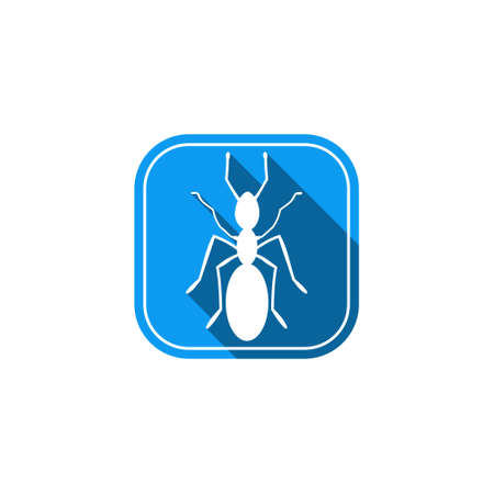 Ant sign isolated on white backgroundのイラスト素材