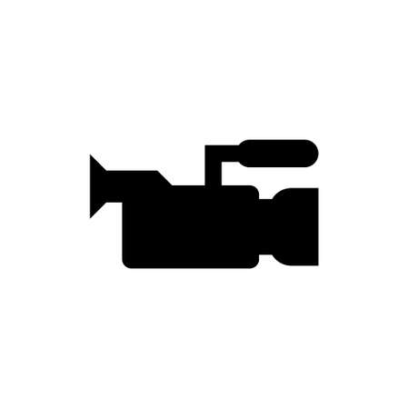 Video Recorder Icon Illustration. Camera movie icon isolated on white backgroundのイラスト素材