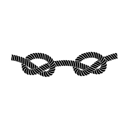 Rope knot icon. Rope knot icon for web design isolated on white backgroundのイラスト素材