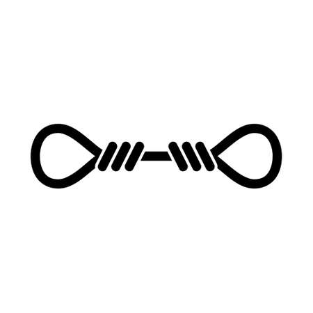 Rope knot icon. Rope knot icon for web design isolated on white backgroundのイラスト素材