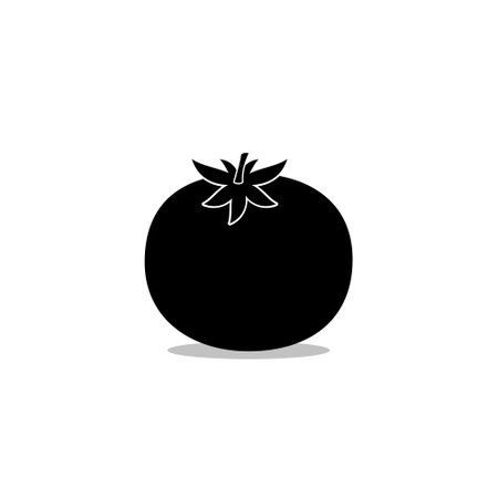 Tomato icon isolated on white backgroundのイラスト素材