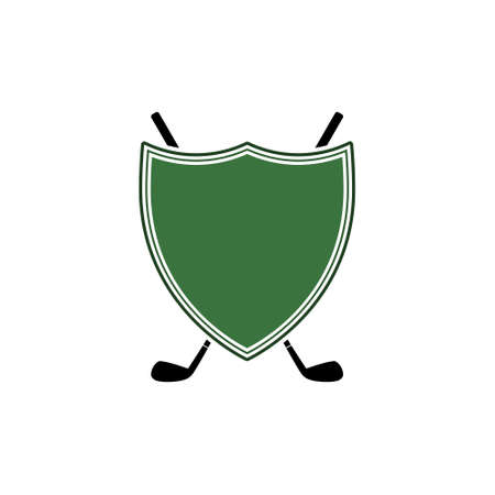 Golf club emblem icon isolated on white backgroundのイラスト素材