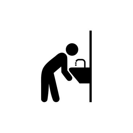 Fountain drinking icon isolated on white backgroundのイラスト素材