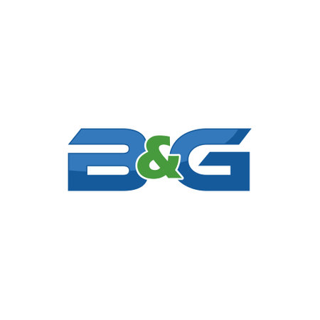 BG B G Letter Logo isolated on white backgroundのイラスト素材