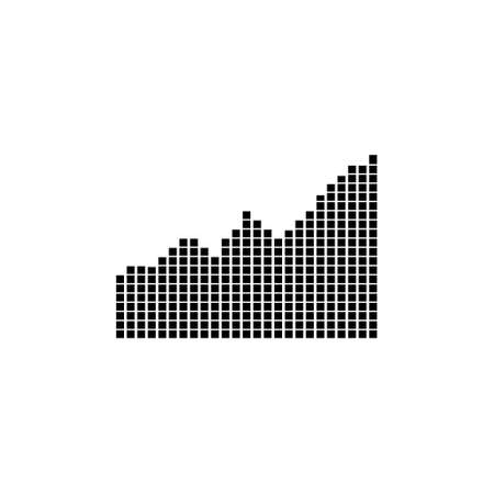 Profit growing icon isolated on white backgroundのイラスト素材