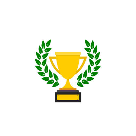 Winner trophy cup icon isolated on white backgroundのイラスト素材