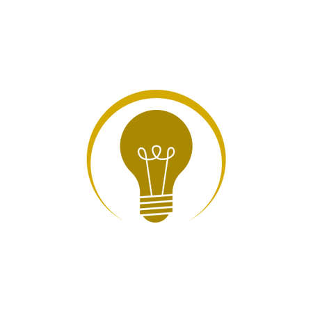Light bulb icon isolated on white backgroundのイラスト素材