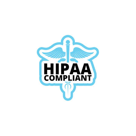 HIPAA Compliance icon isolated on white backgroundのイラスト素材