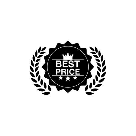 Best price sign isolated on white backgroundのイラスト素材