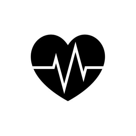 Heart Rate icon Design Element isolated on white backgroundのイラスト素材
