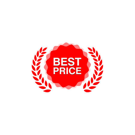 Best price sign isolated on white backgroundのイラスト素材
