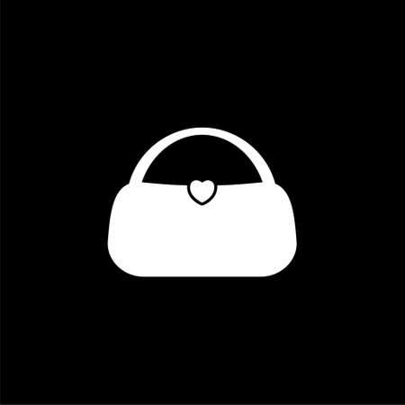 Handbag icon isolated on dark backgroundのイラスト素材