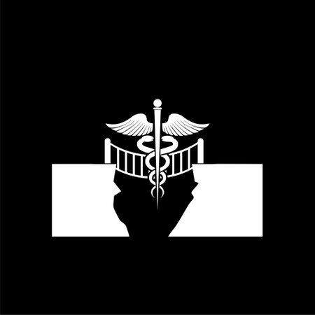 Bridge icon isolated on dark backgroundのイラスト素材