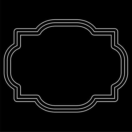 Frame isolated on dark backgroundのイラスト素材