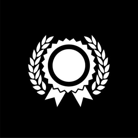 Award icon isolated on dark backgroundのイラスト素材