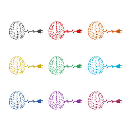 Intelligent power icon, color set