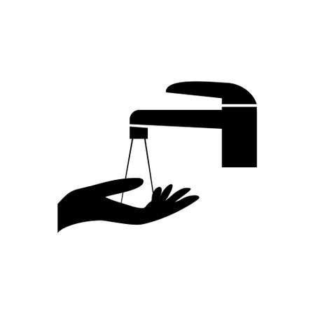 Washing hand icon isolated on white backgroundのイラスト素材