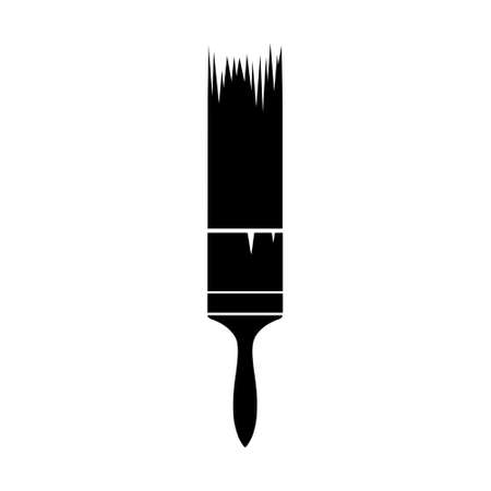 Paint brush icon on white backgroundのイラスト素材