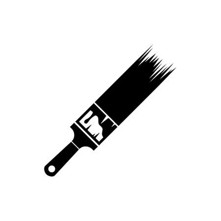 Paint brush icon on white backgroundのイラスト素材
