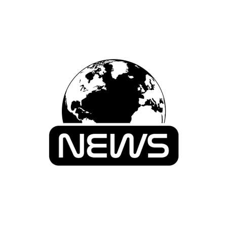 World news icon isolated on white backgroundのイラスト素材