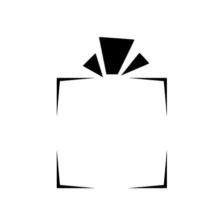 Gift box icon isolated on white backgroundのイラスト素材