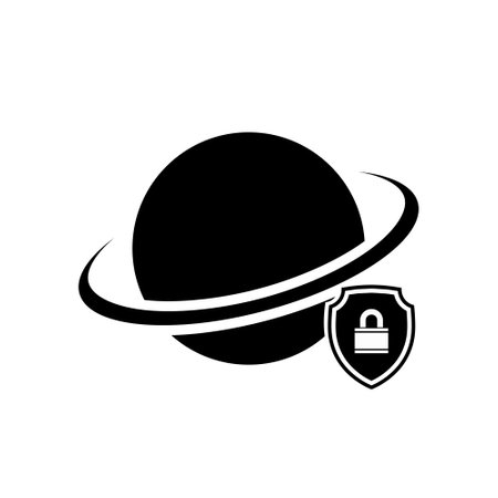 Internet Security icon isolated on white backgroundのイラスト素材