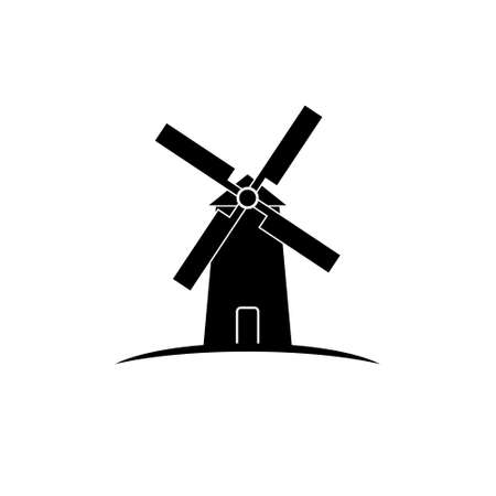 Windmill icon isolated on white backgroundのイラスト素材