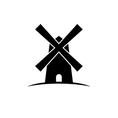 Windmill icon isolated on white backgroundのイラスト素材