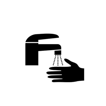 Washing hands icon isolated on white backgroundのイラスト素材