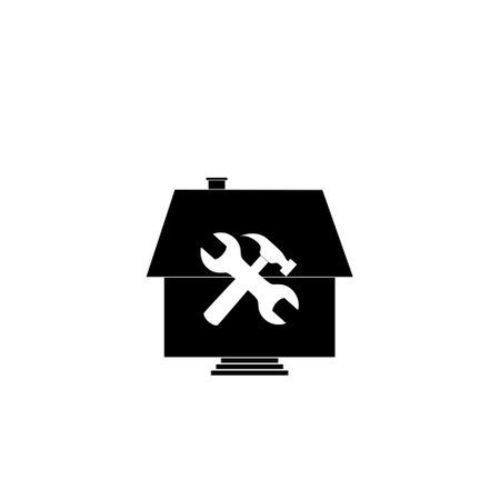 Home repair icon isolated on white backgroundのイラスト素材