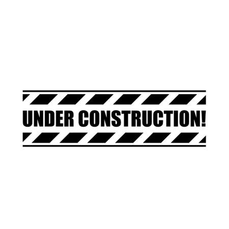 Under Construction icon. Construction works icon isolated on white backgroundのイラスト素材