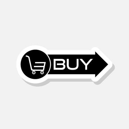 Buy sticker icon isolated on white backgroundのイラスト素材
