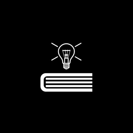 Knowledge, education icon isolated on dark backgroundのイラスト素材