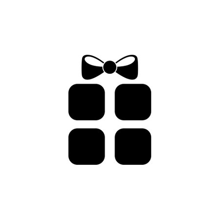 Gift box icon isolated on white backgroundのイラスト素材