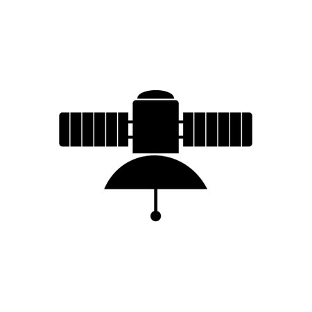 Satellite icon isolated on white backgroundのイラスト素材