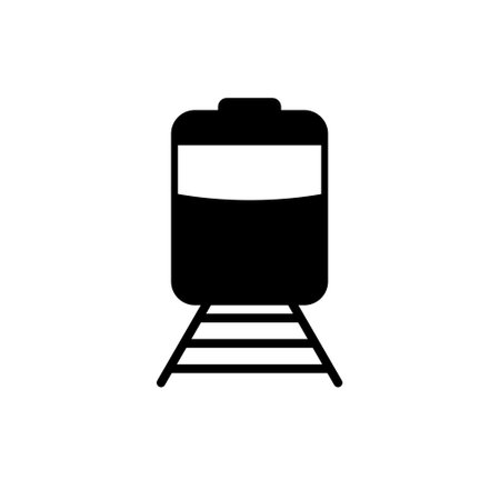 Train icon isolated on white backgroundのイラスト素材