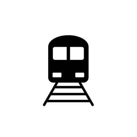 Train icon isolated on white backgroundのイラスト素材