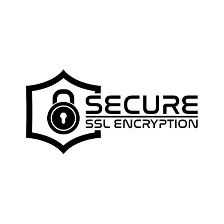 SSL encryption icon isolated on white backgroundのイラスト素材