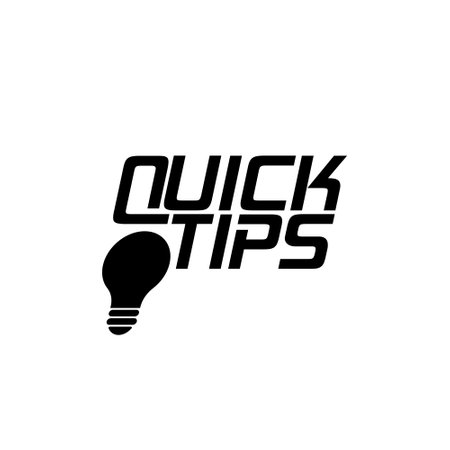 Quick tips icon isolated on white backgroundのイラスト素材