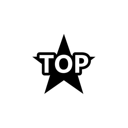 Top word icon isolated on white backgroundのイラスト素材