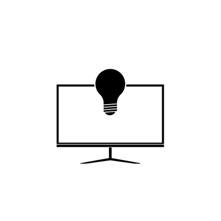 Idea icon isolated on white backgroundのイラスト素材
